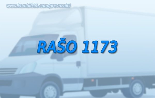 autoprevoznik rašo 1173 beograd