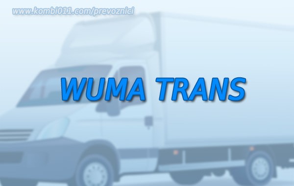 wuma trans prevoznici beograd, kombi prevoz