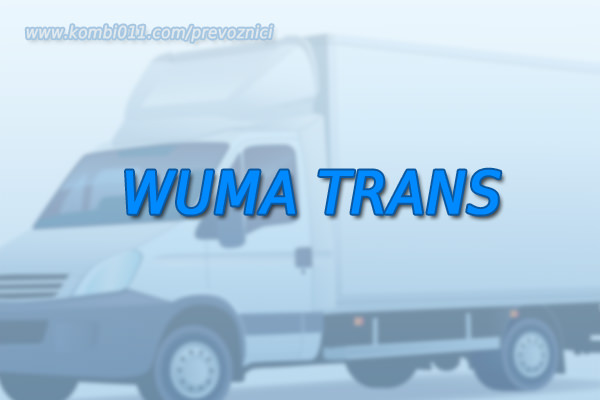 wuma trans prevoznici beograd, kombi prevoz